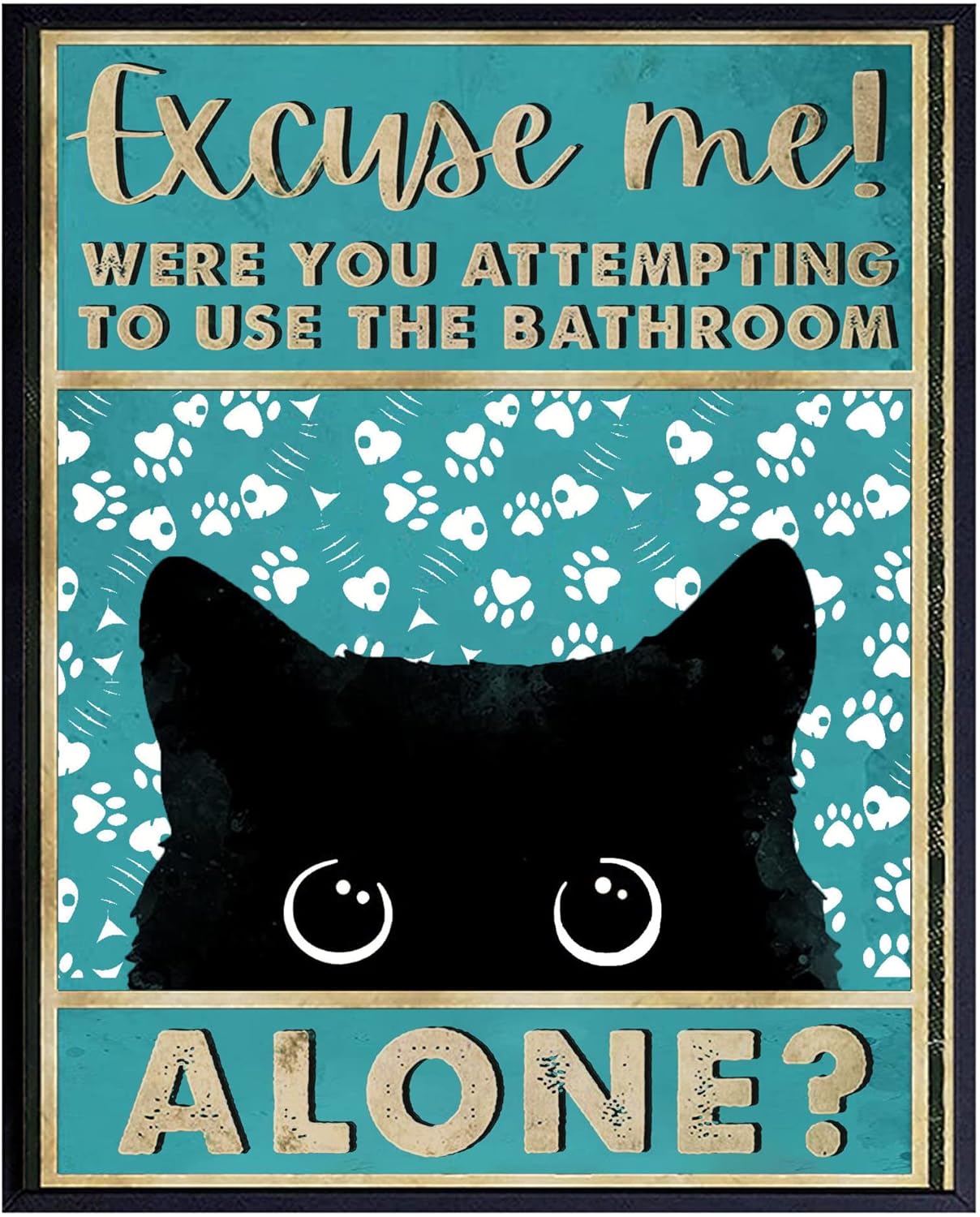 Home Alone Bathroom - Metalowe tabliczki z cyny w stylu