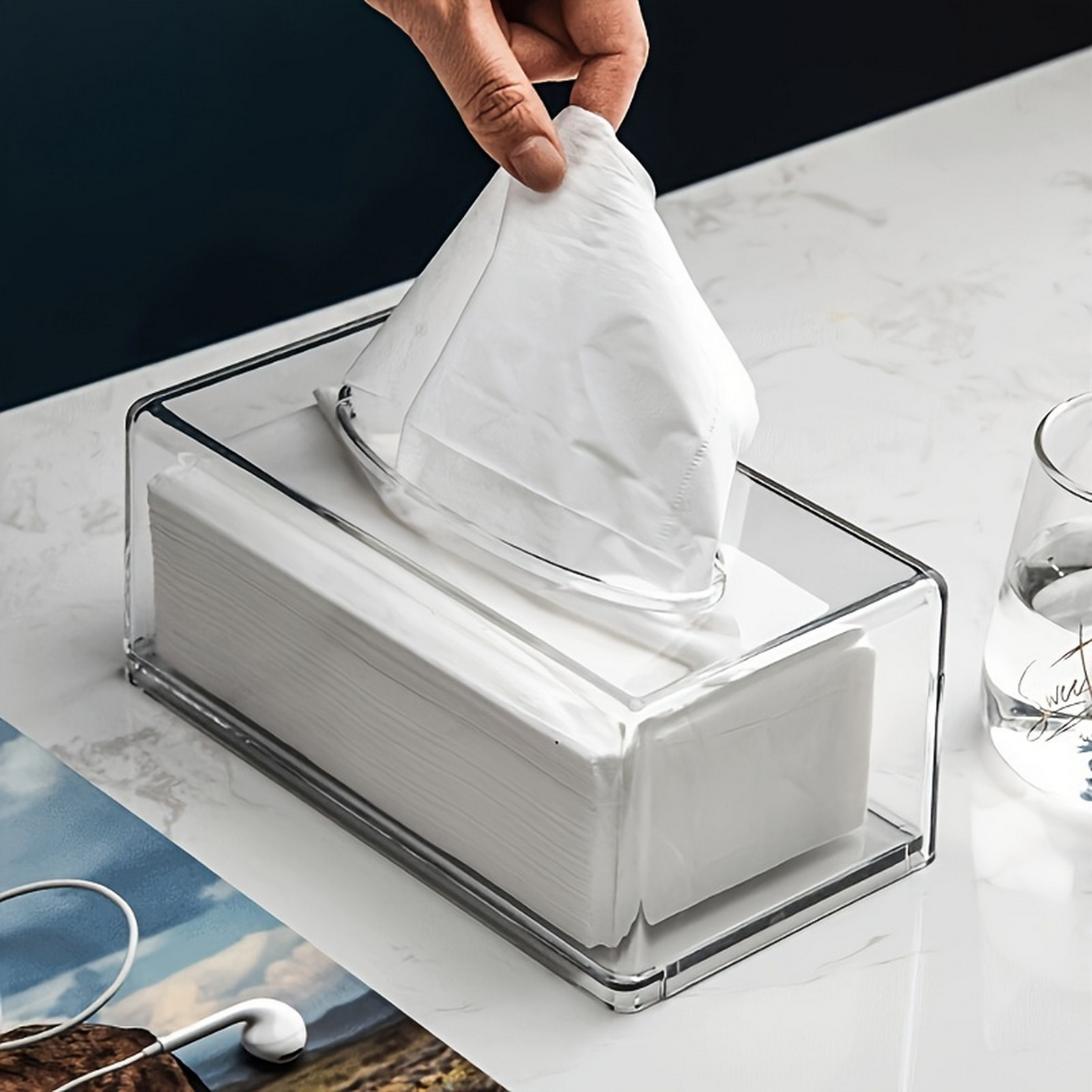 Home Bathroom Towel Dispenser - Organizer na chusteczki do domowego biura,