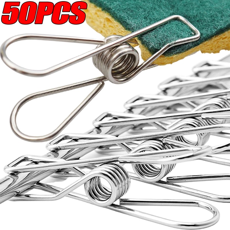 Towel Bar Stainless - 10/50 SZT. Klipsy ze Stali Nierdzewnej