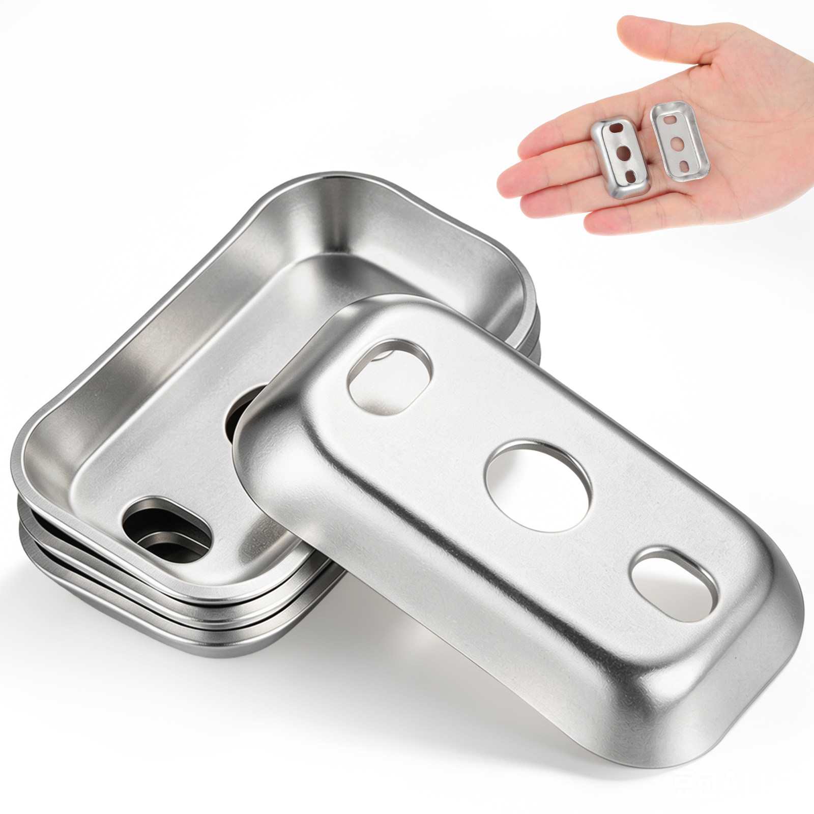 Towel Bar Stainless - 4 szt. stalowych nierdzewnych płyt montażowych