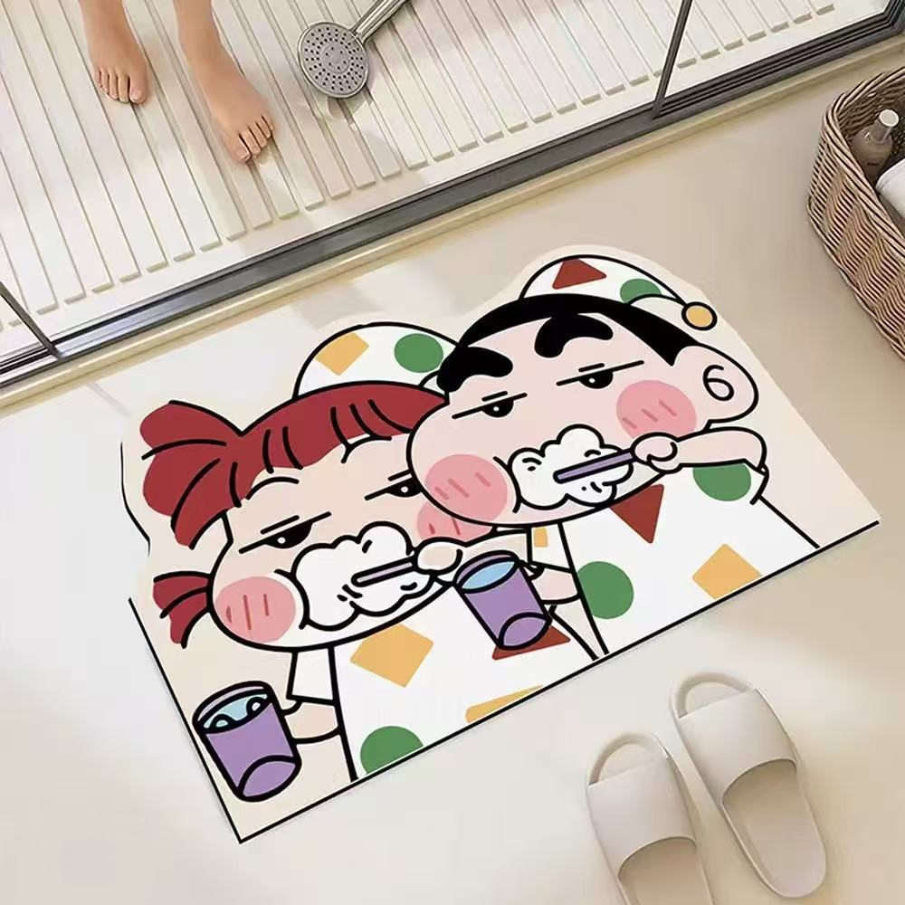 Home Goods Bathroom Accessories - Mata odprowadzająca wodę do łazienki, szybkoschnąca,