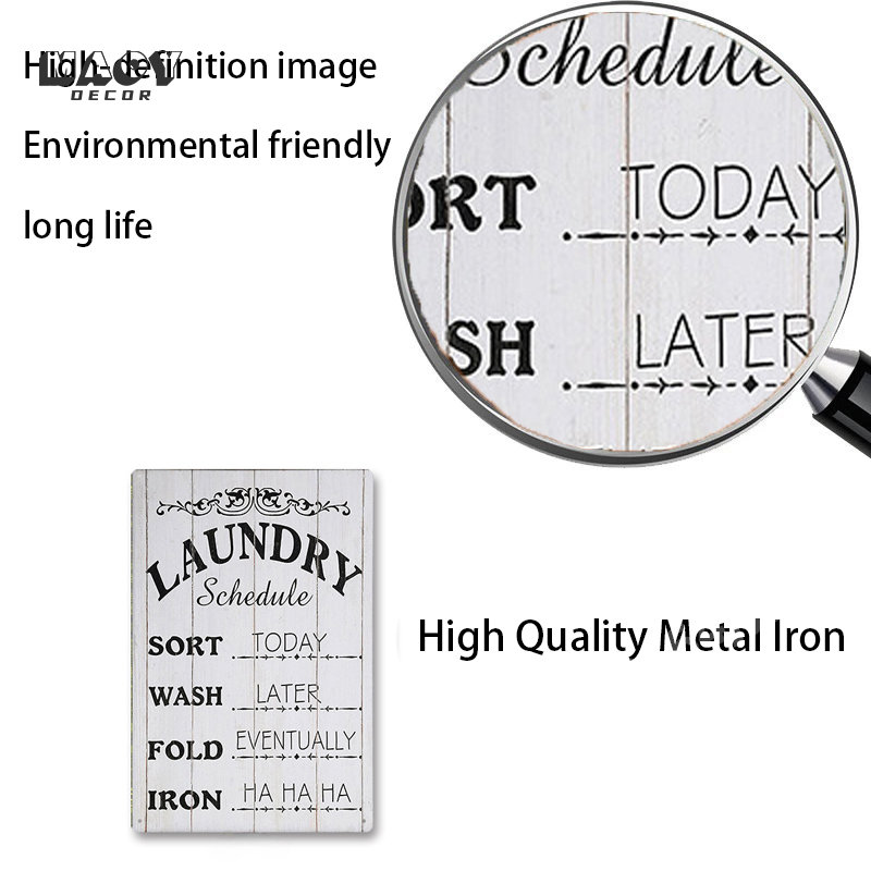 Slogan Metalowy Znak Blaszany  – Home Bathroom Furniture recenzja i cena