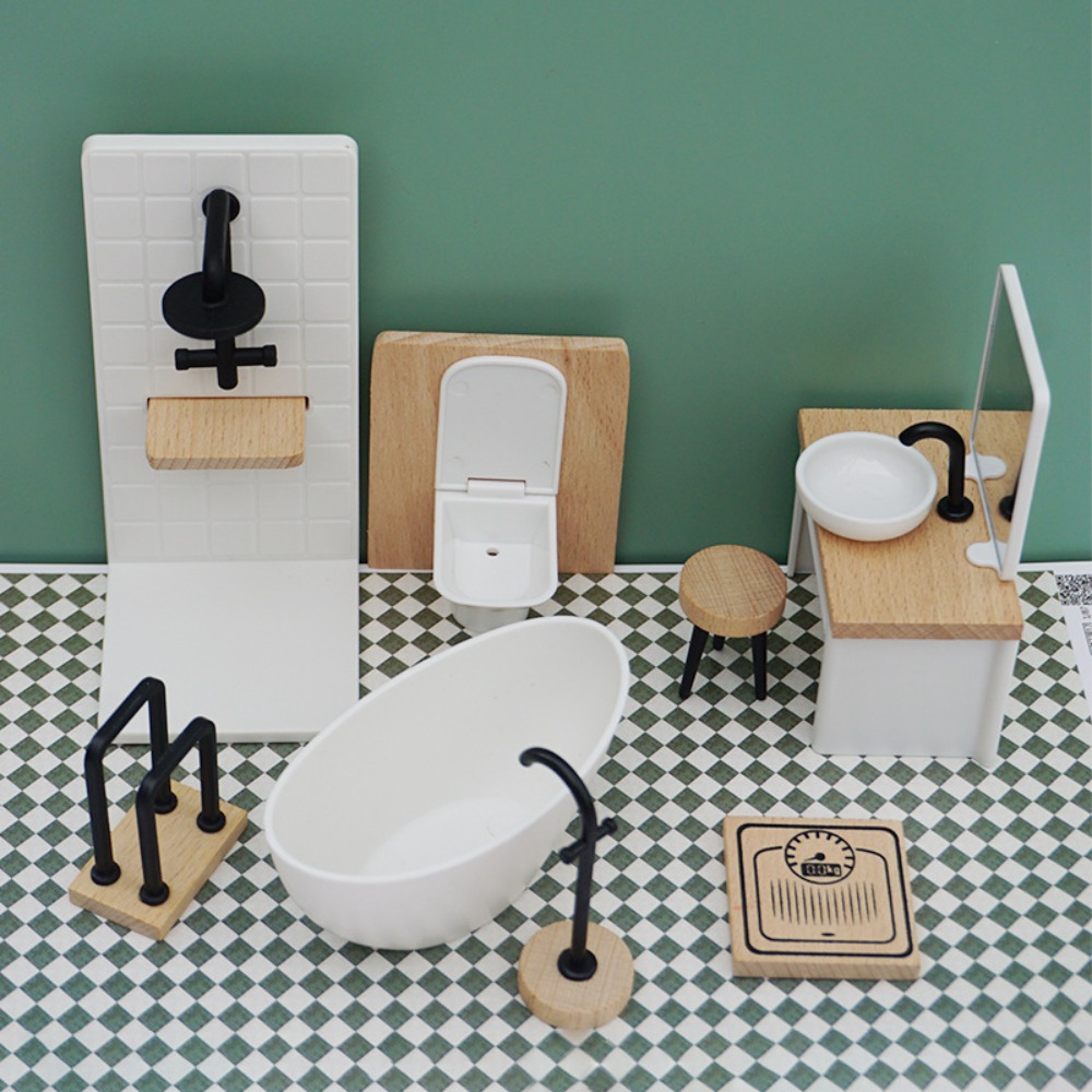 1:12 imitacja domku dla lalek  – Home Bathroom Furniture recenzja i cena