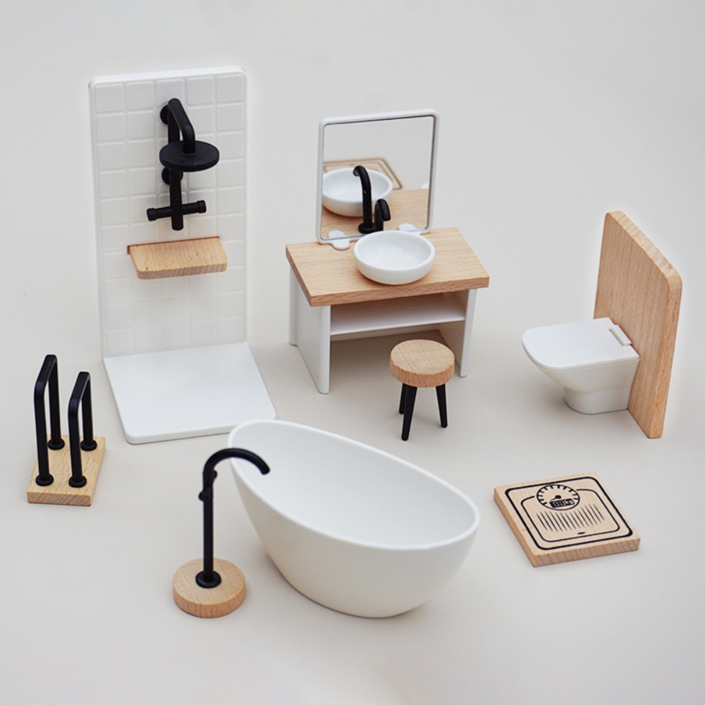 1:12 imitacja domku dla lalek  – Home Bathroom Furniture recenzja i cena