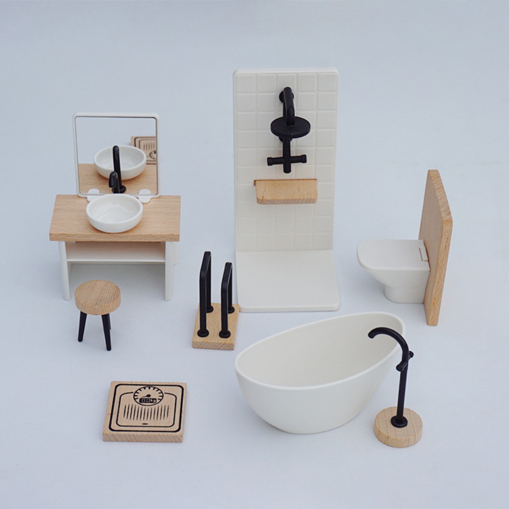 1:12 imitacja domku dla lalek  – Home Bathroom Furniture recenzja i cena