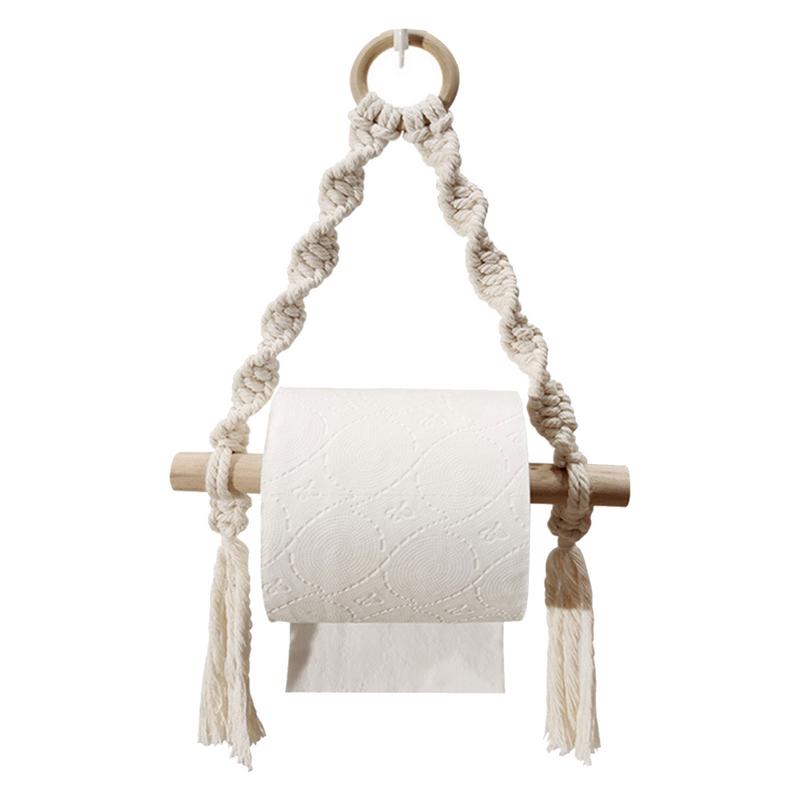 Ręcznie tkany drewniany uchwyt – Home Bathroom Towel Dispenser recenzja i cena