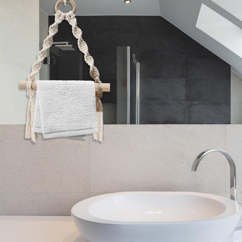 Ręcznie tkany drewniany uchwyt – Home Bathroom Towel Dispenser recenzja i cena