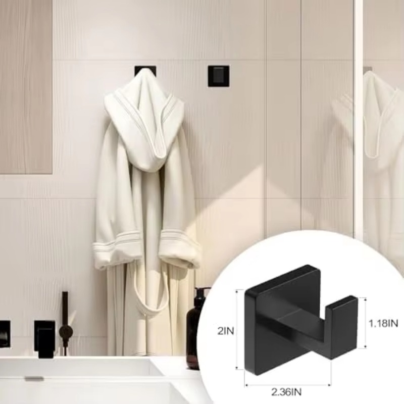 Matowy czarny zestaw akcesorió – Towel Bar Stainless recenzja i cena