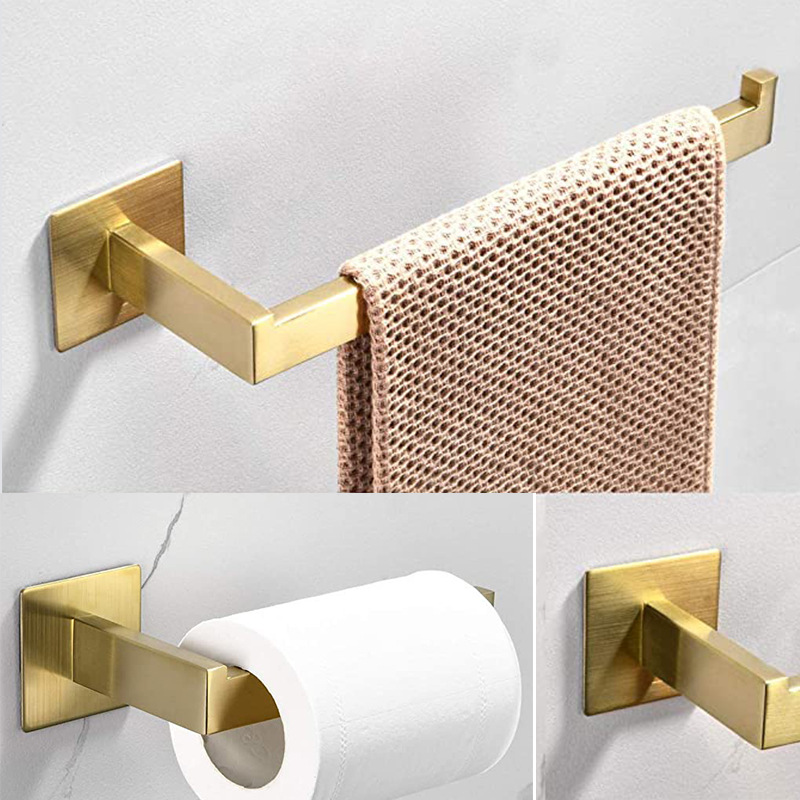 4-częściowy zestaw złotych akc – Towel Bar Stainless recenzja i cena