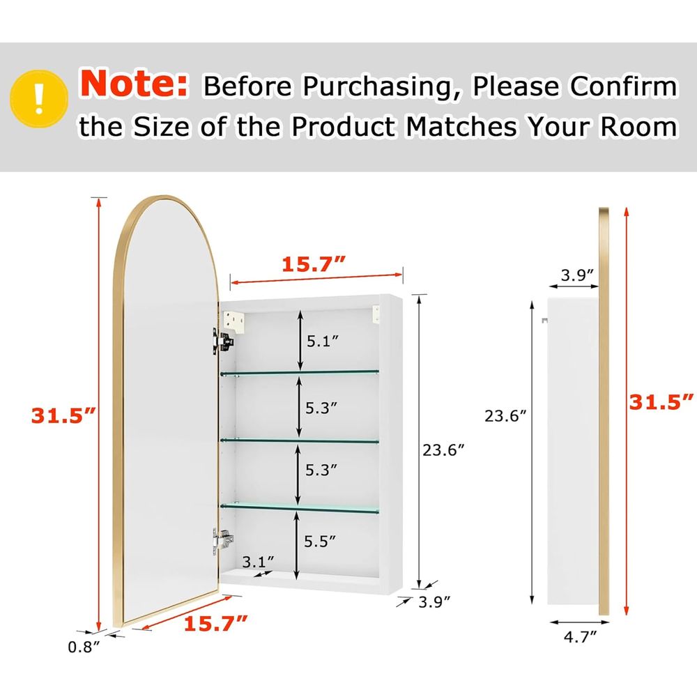 Luksusowa łukowa złota szafka  – Home Bathroom Furniture recenzja i cena