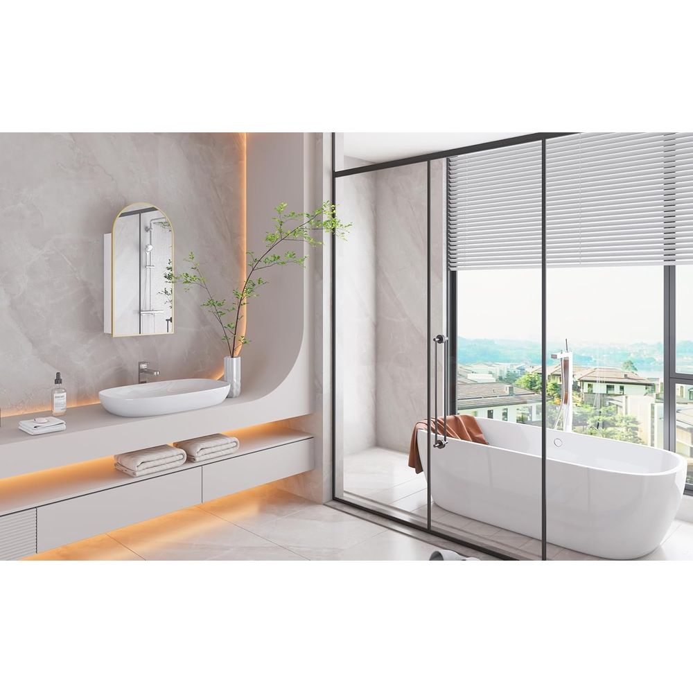 Luksusowa łukowa złota szafka  – Home Bathroom Furniture recenzja i cena